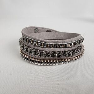 Stella & Dot Dove Suede Wrap Bracelet